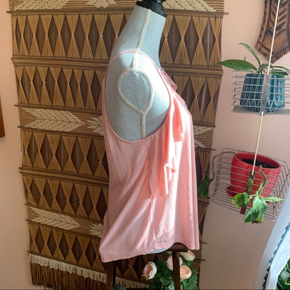 💙BNWT Very J Pretty in Pink Drapey Tank Top - Picture 3 of 11